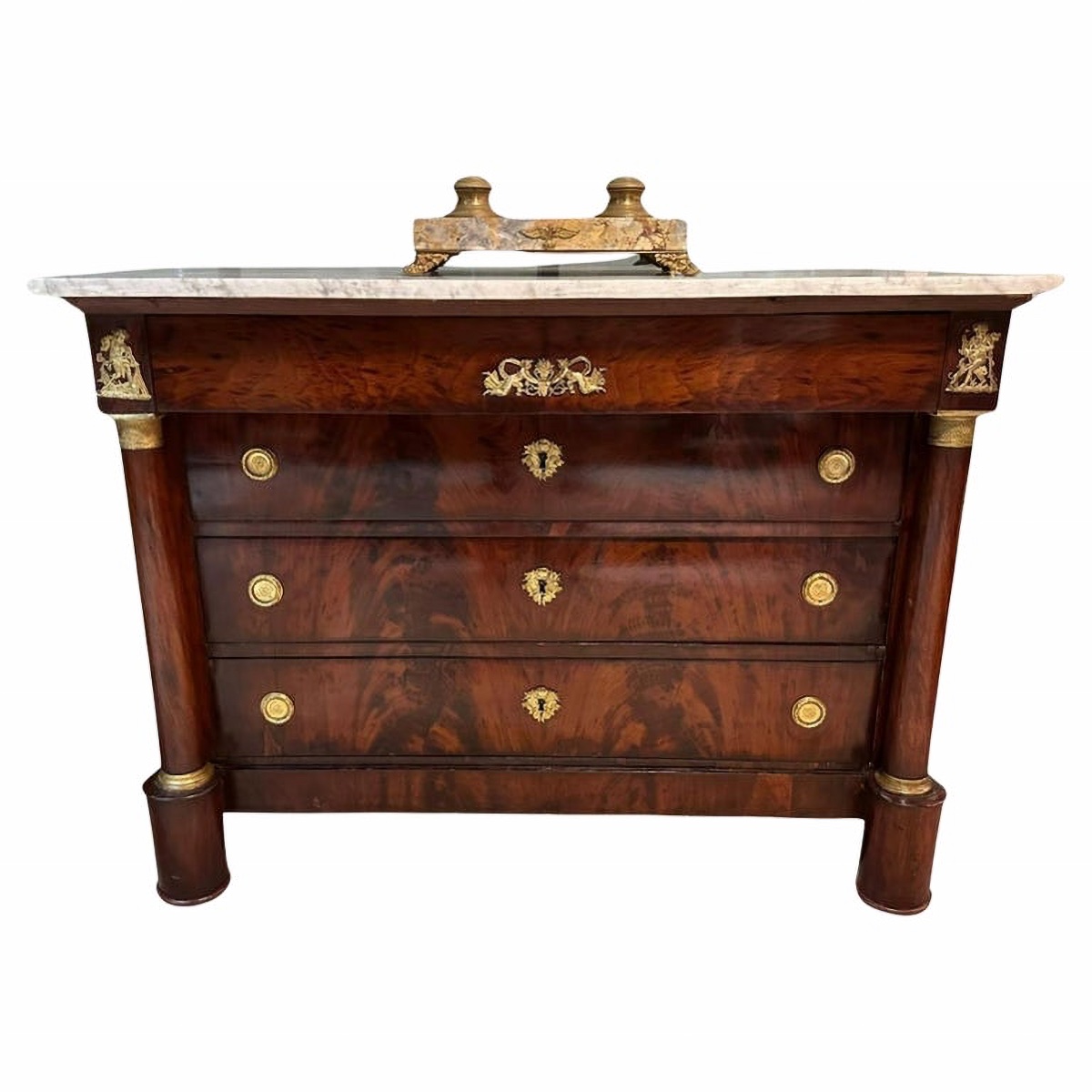 French Empire Napoleon III Commode, 19th Century-photo-7