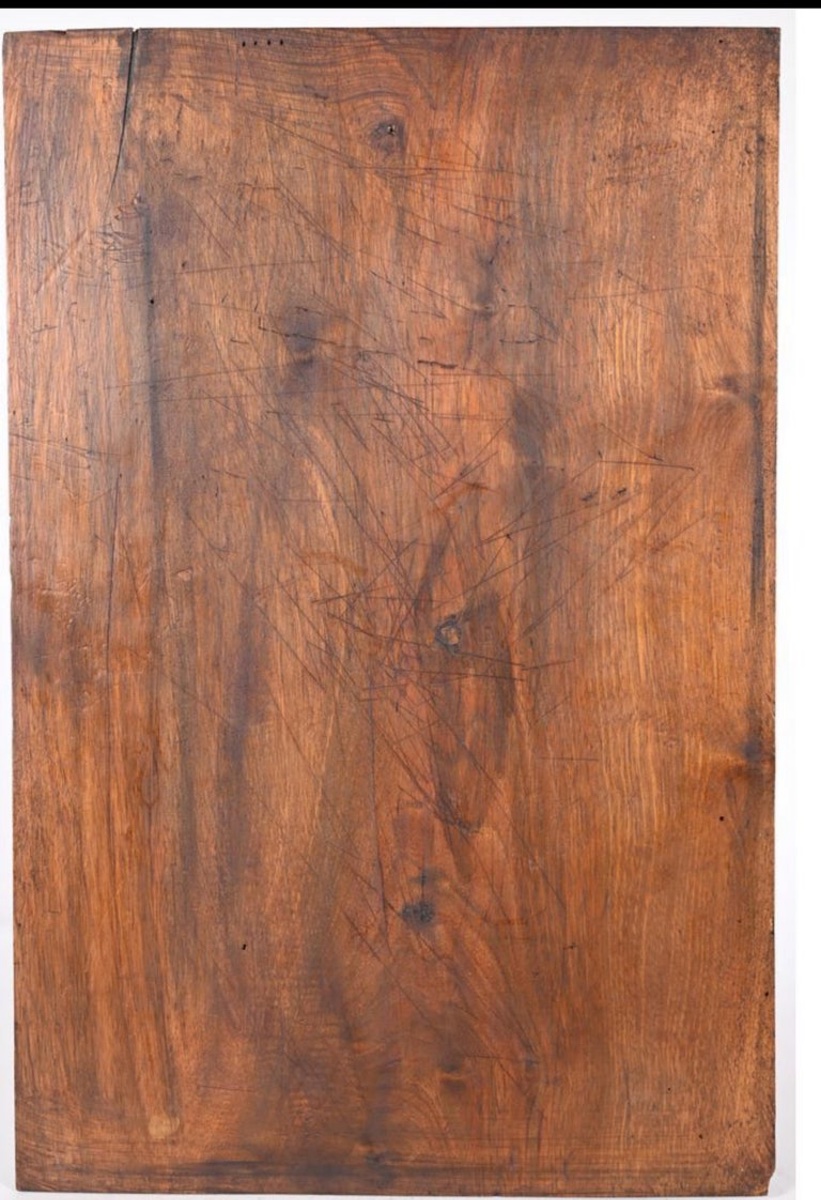 Allegorical Panel In Walnut, 17th Century-photo-2