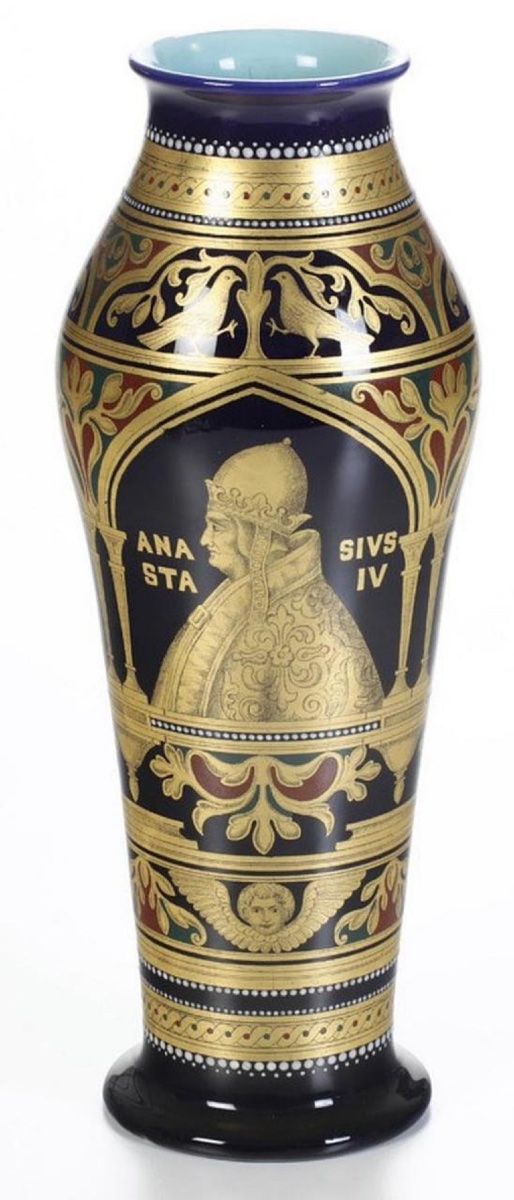 French Jar From The Sarreguemines Factory, Early 20th Century.-photo-1