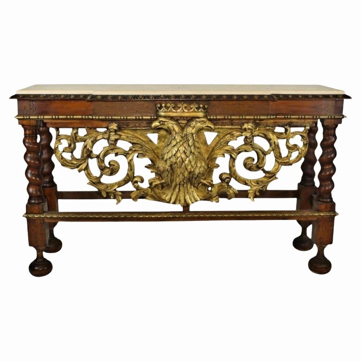 19th Century Italian Walnut Wall Table