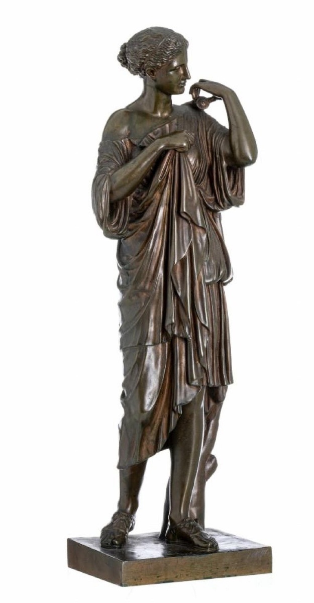 Ferdinand Barbedienne "diane De Gabies" French Sculpture, Late 19th Century.-photo-6