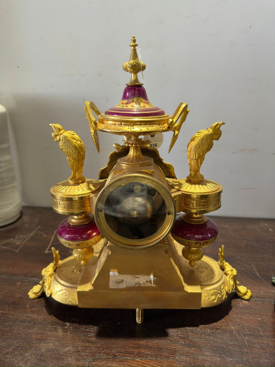 Horloge De Table Empire  Français Du 19e Siècle Émile Gallé ou Claude Galle-photo-3