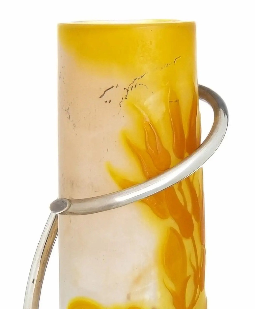 émile Gallé (1846-1904) “jar”. French Art Nouveau. Signed-photo-1