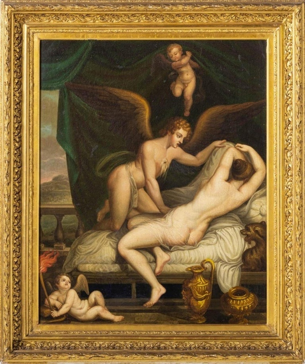 Venus And Cupid, 19th Century. French School