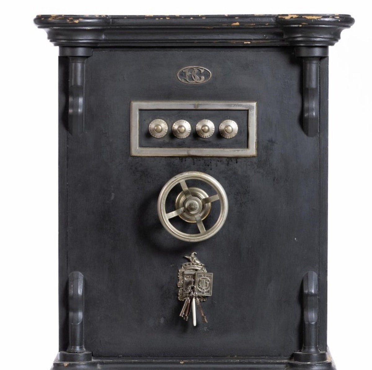 19th Century Portuguese Safe With Keys-photo-2