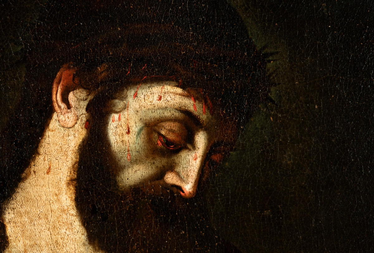  « Ecce Homo » de Tiziano Vecellio, Cercle du XVIIe siècle-photo-3