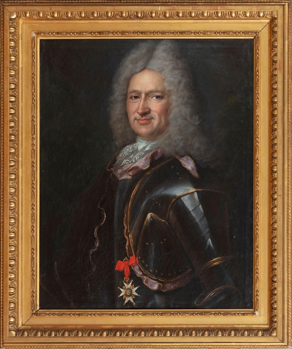 École Française du XVIIIe siècle « Buste d'Homme en Armure »