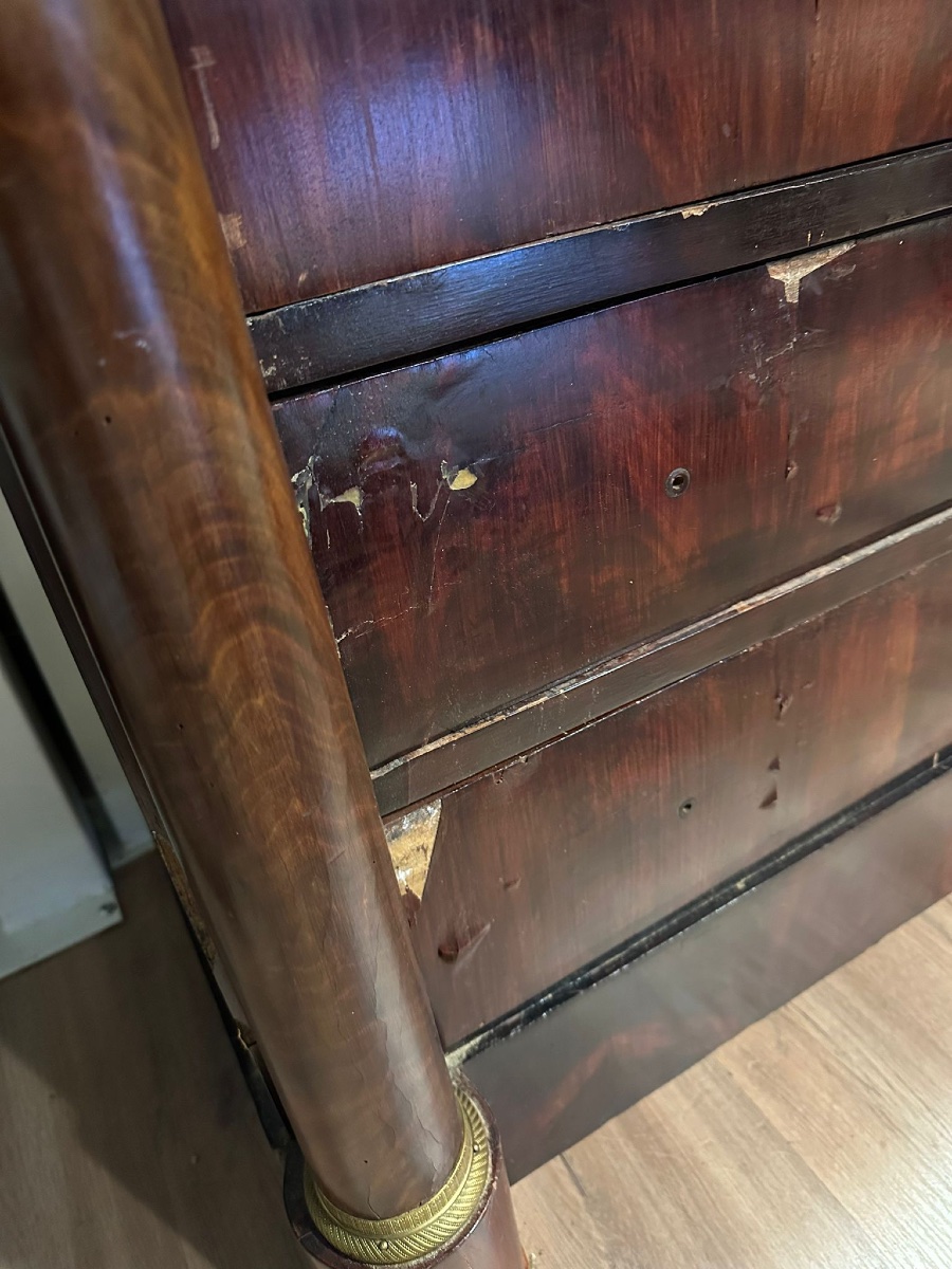 19th Century Napoleon III Empire Chest Of Drawers To Be Restored-photo-5