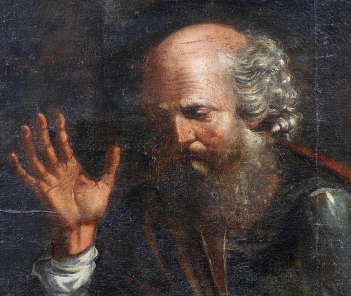 École Italienne du XVIIe siècle « Saint Matthieu »-photo-3