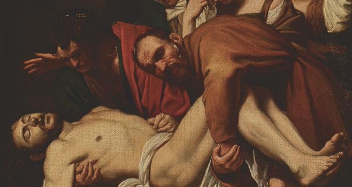 Excellente école italienne du XVIIe siècle. D'après Michel-Ange Merisi, dit Le Caravage-photo-4
