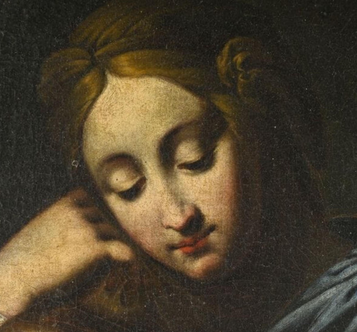 FRANCISCO SOLIMENA (Canale di Serino, 1657 - Naples, 1747) Attribué - "La Vierge à l'Enfant"-photo-3