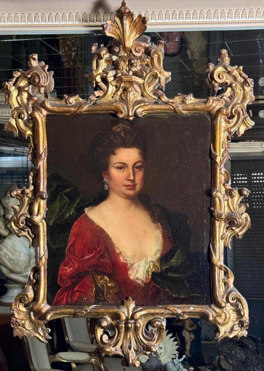 Portrait Of The Princess Of Ruspoli, Early 18th Century, Italian School-photo-2