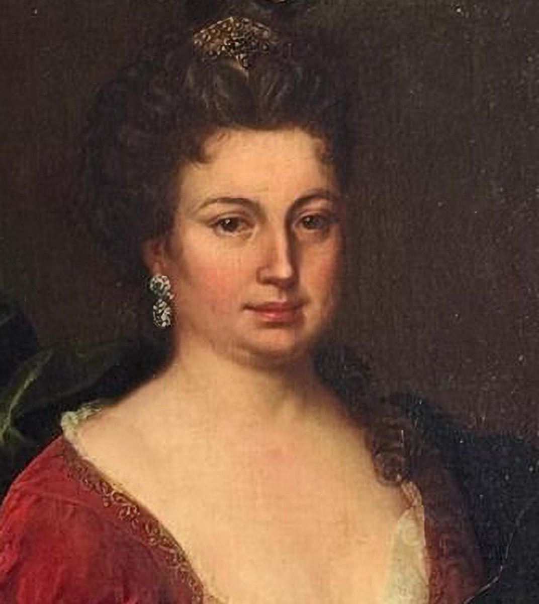 Portrait Of The Princess Of Ruspoli, Early 18th Century, Italian School-photo-1