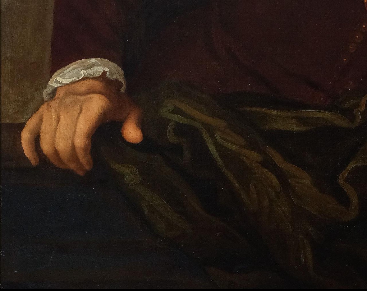 École d'Anvers, XVIIe siècle  « Portrait d'Archimède »-photo-4