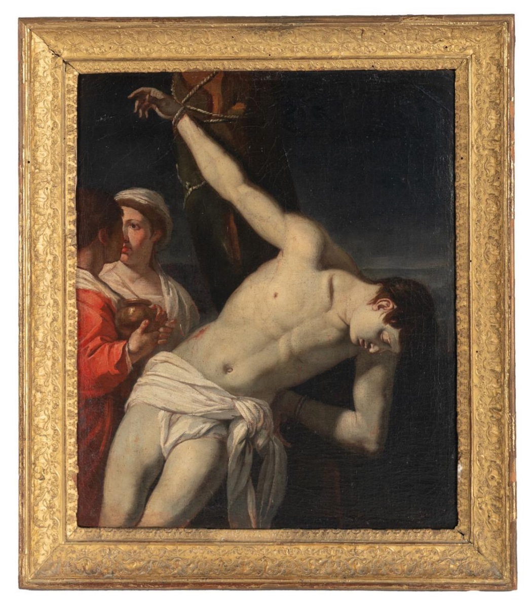 Angelo Caroselli [attributed To], Saint Sebastian And Saint Irene. 1615-1652. Oil On Canvas.-photo-1