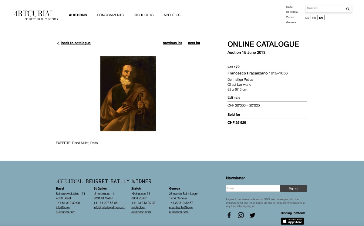 Francesco FRACANZANO (Monopoli 1612 - Naples 1656)  « San Pierre »-photo-3