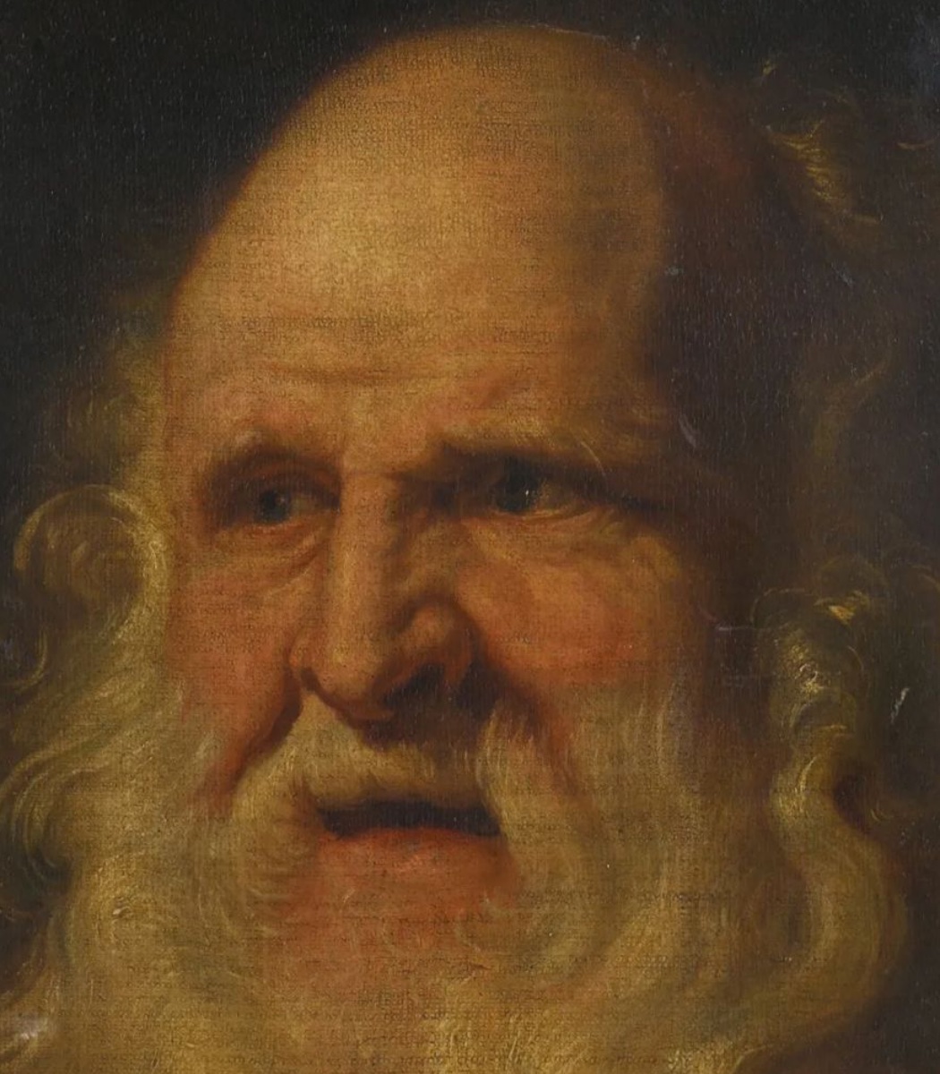 École de Pierre Paul Rubens « Portrait d'un homme barbu » 17e Siècle-photo-2