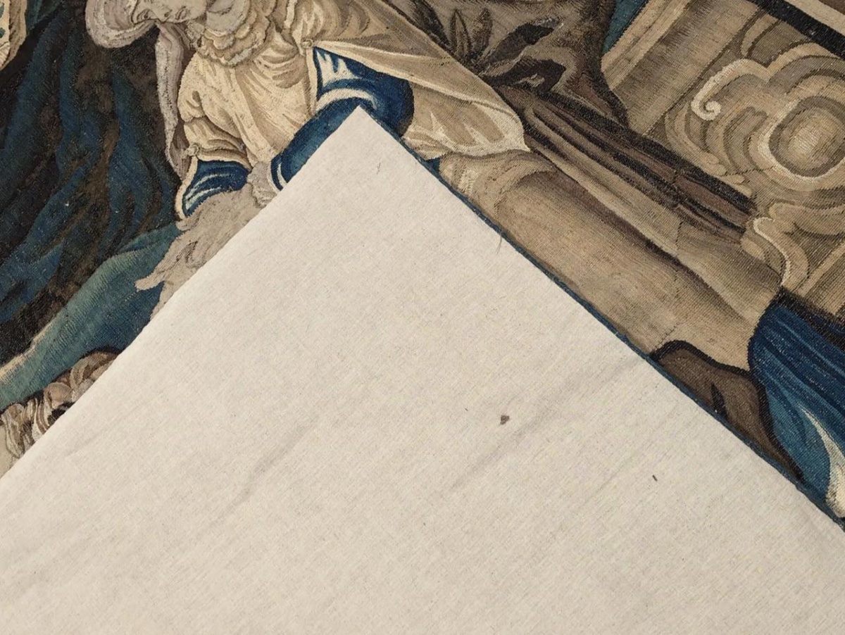 Tapisserie d'Aubusson  « La Devineresse », XVIIIe siècle-photo-2