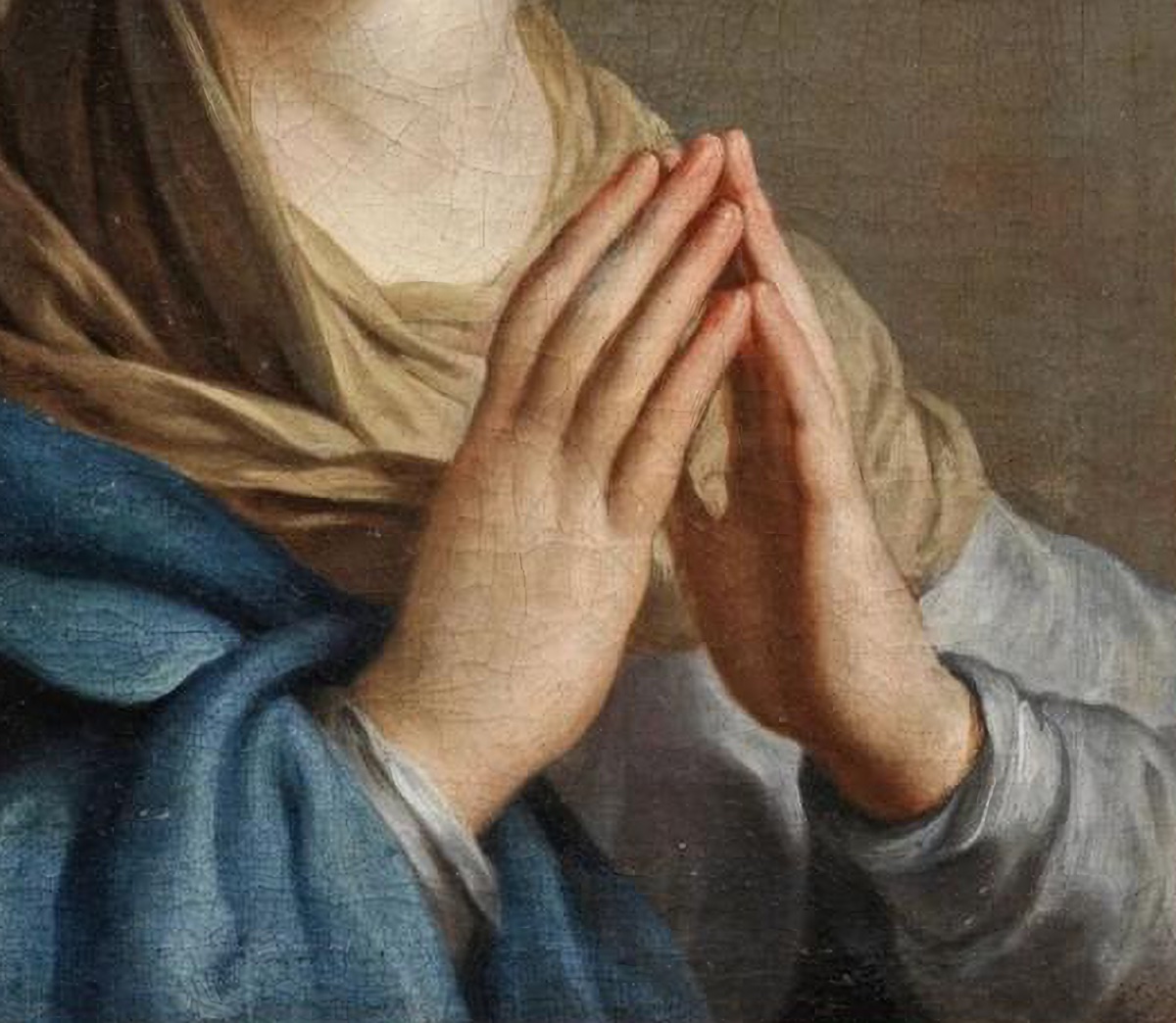 Cercle de Carlo Maratta (actif au XVIIe siècle)  « Marie Immaculée en Prière »-photo-3