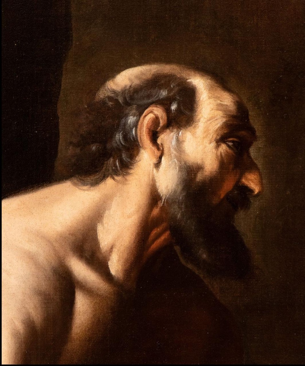 A Caravaggesque Artist Active In Naples During The First Half Of The 17th Century. "saint Jerome Writing"-photo-4