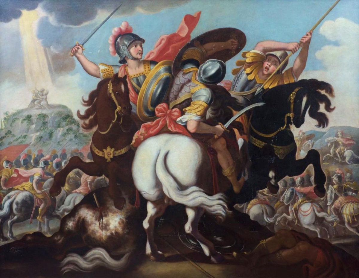 Antonio Tempesta (circle Of) (1555-1639) - The Clash Of The Knights 172.5 X 222 Cm-photo-1