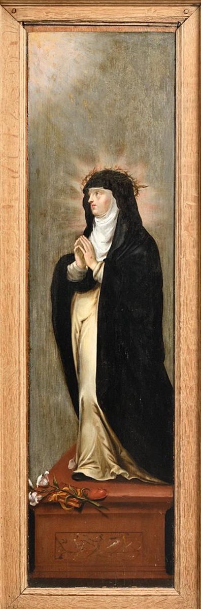 Triptyque de l'École espagnole, XVIIe siècle : Triptyque de l'Adoration-photo-3