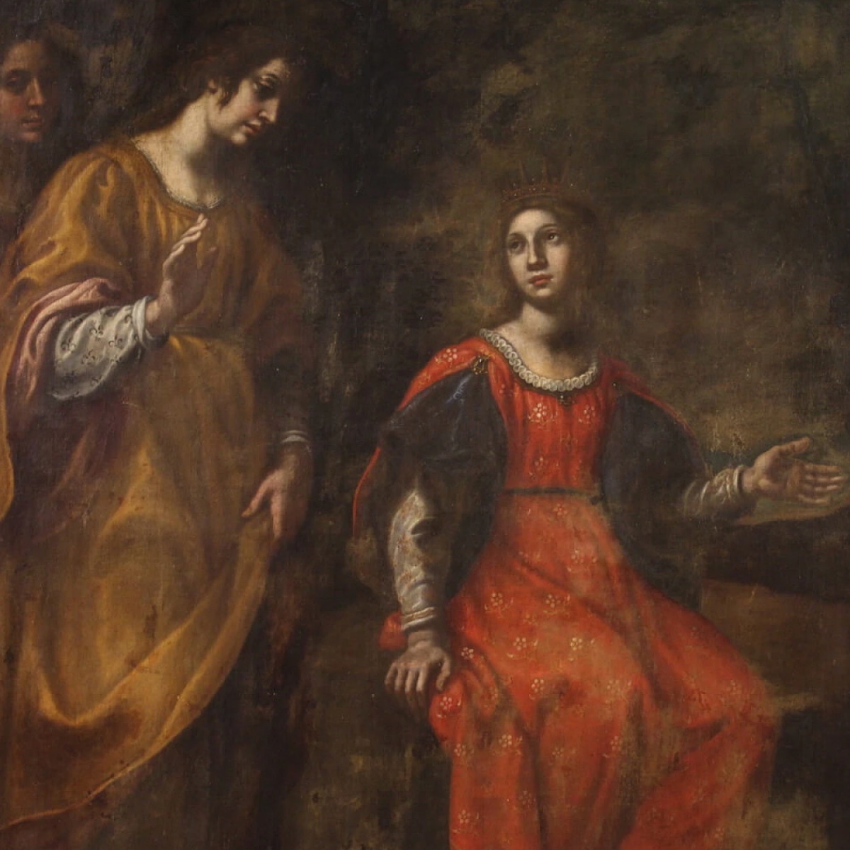 Francesco Curradi, Moïse sauvé des eaux, huile sur toile, première moitié du XVIIe siècle-photo-3
