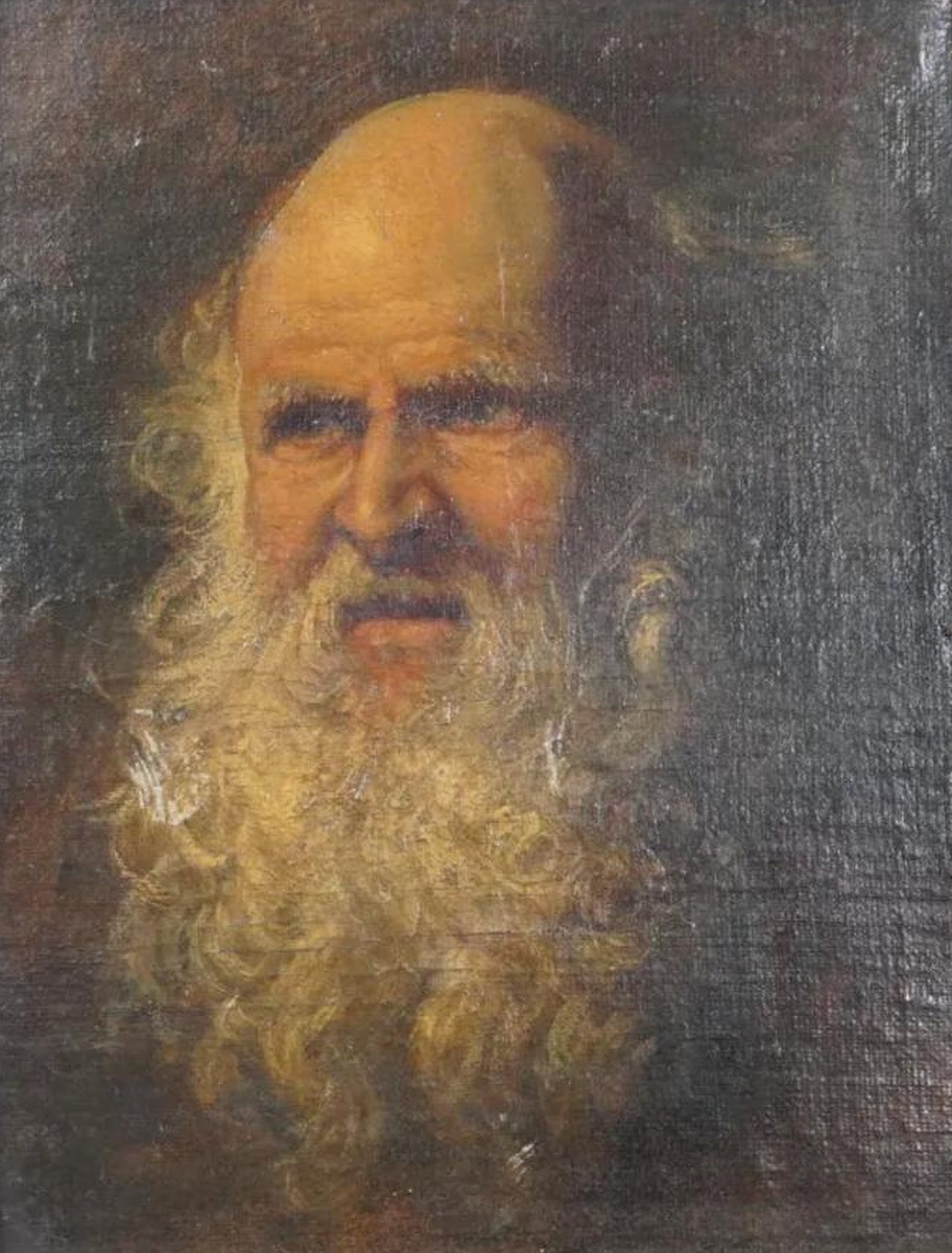 École flamande, fin du XVIIIe siècle. École de Pierre Paul Rubens. « Portrait d'un homme barbu -photo-1