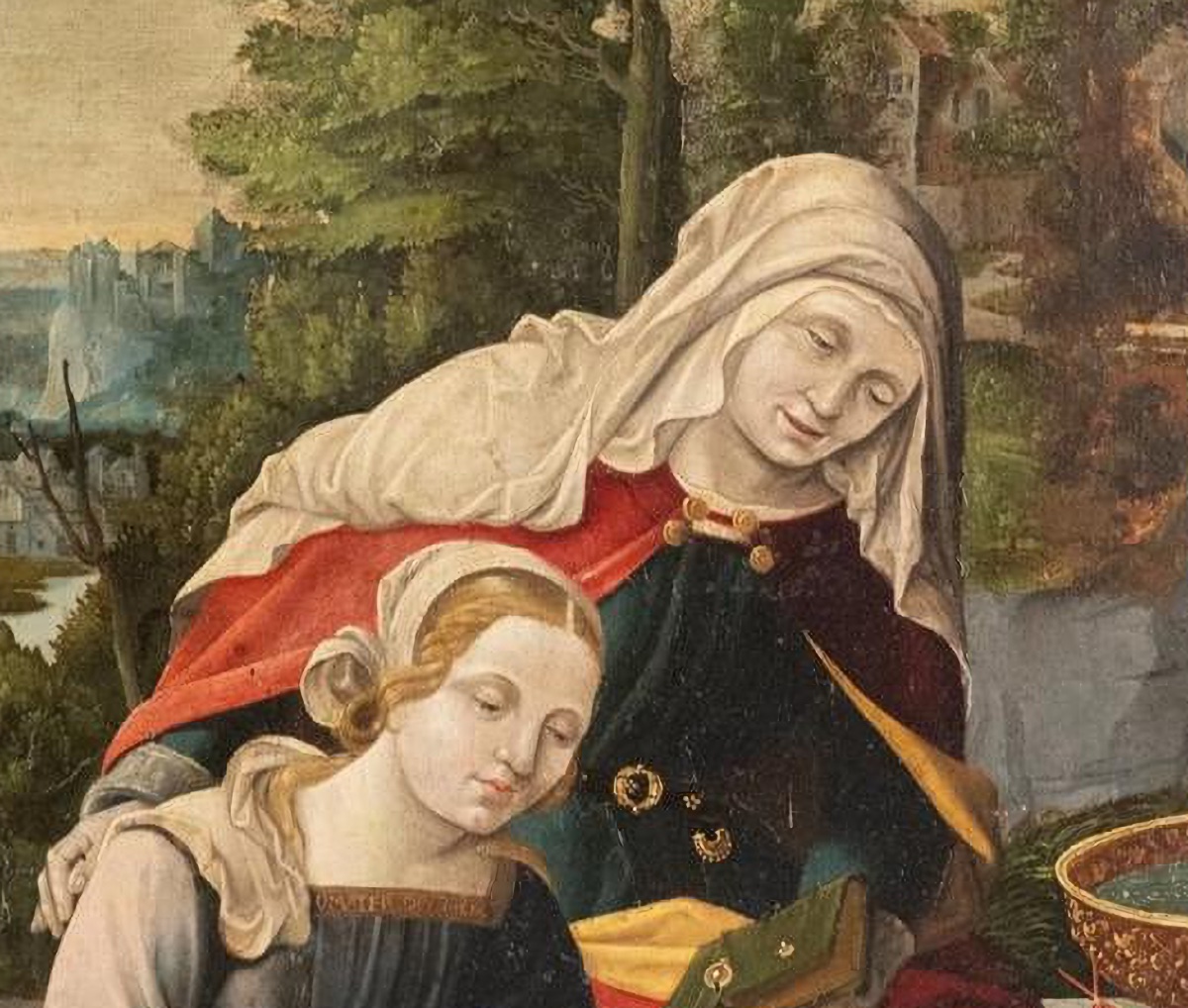 Flemish School Panel Painting, Late 16th Century-photo-2