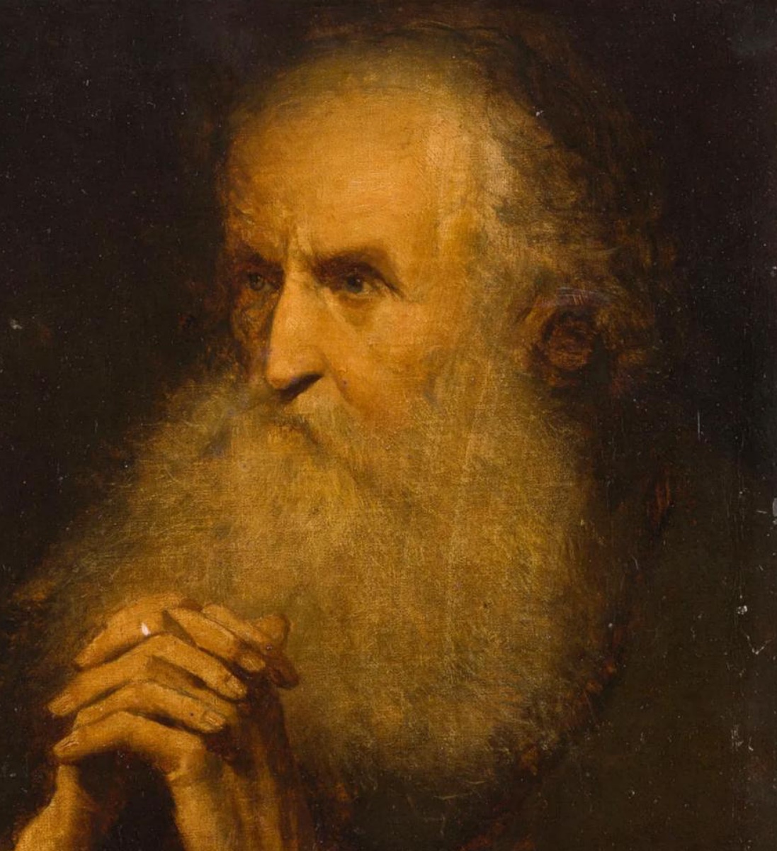 Salomon Konick (19th-century Artist)  Portrait Of An Old Man -photo-4