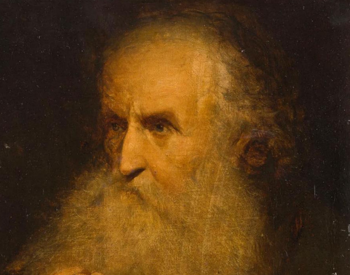 Salomon Konick (19th-century Artist)  Portrait Of An Old Man -photo-1