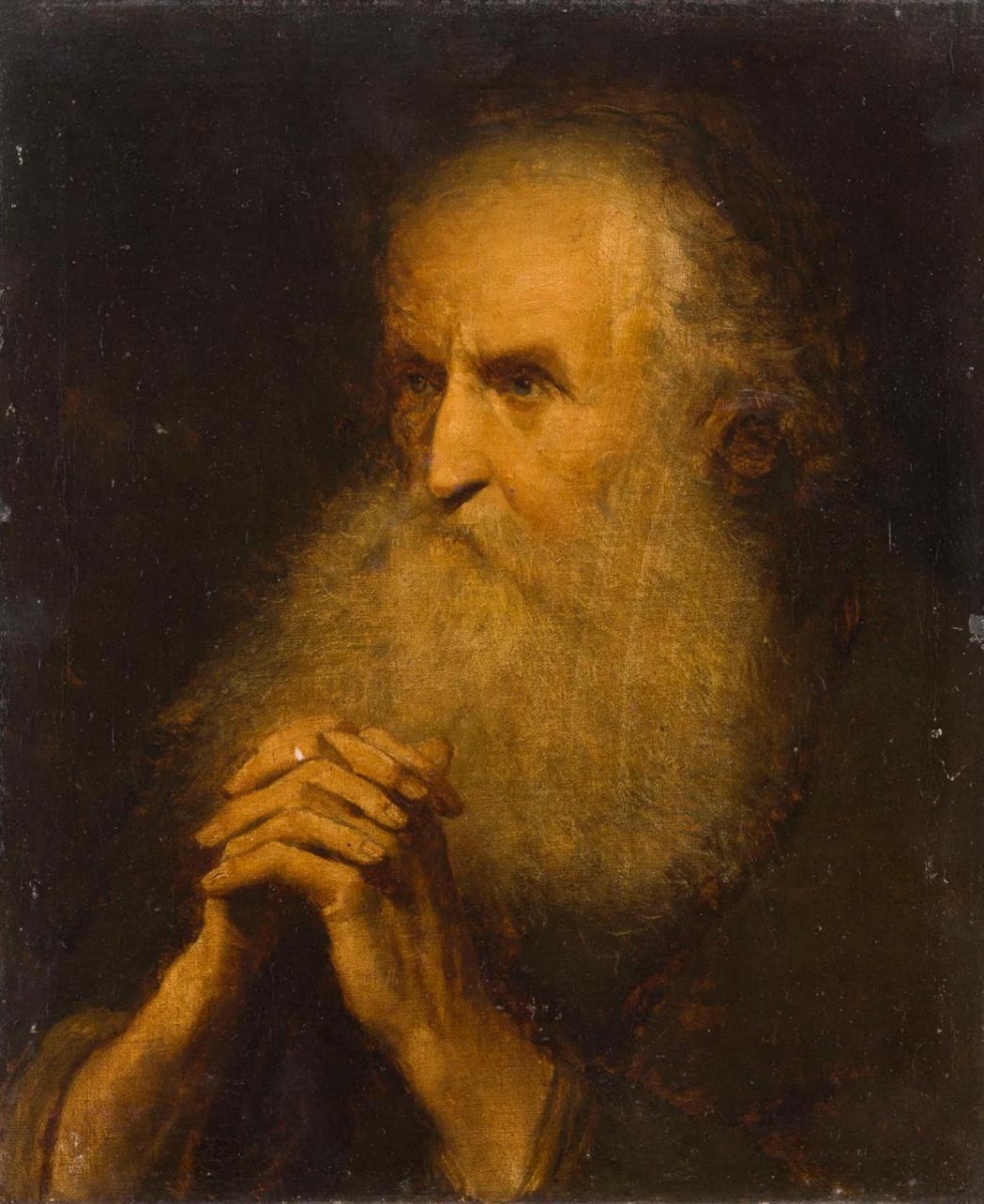 Salomon Konick (19th-century Artist)  Portrait Of An Old Man 