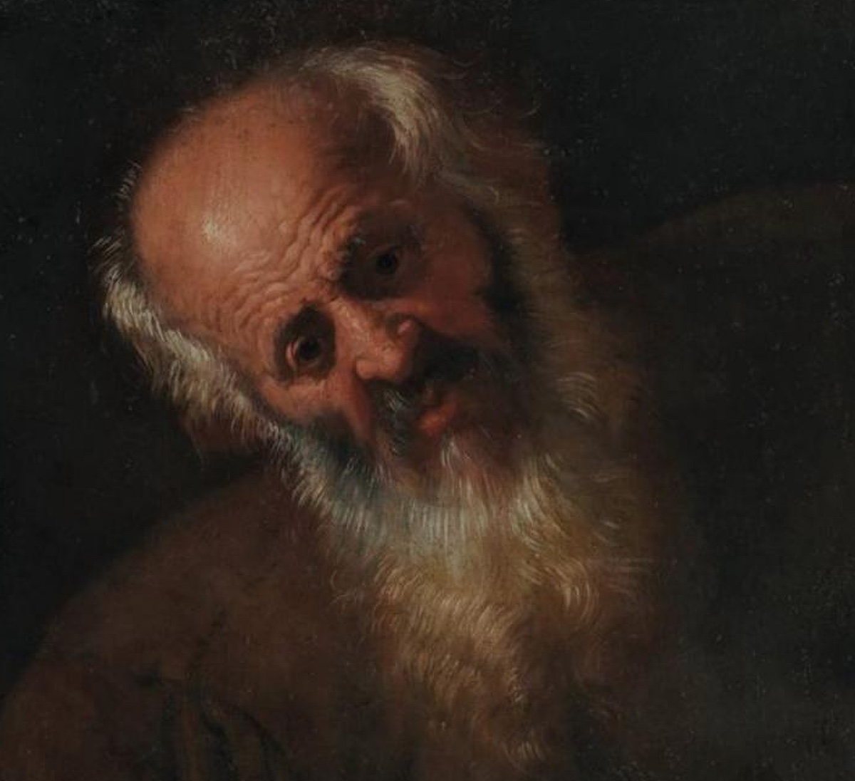  Ecole Napolitaine du XVIIe siècle « Portrait de Philosophe »-photo-3