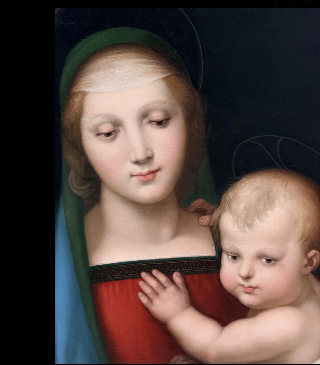École italienne, fin du XVIIIe siècle, d'après Raphaël Sanzio, dit Raphaël. La Vierge -photo-3