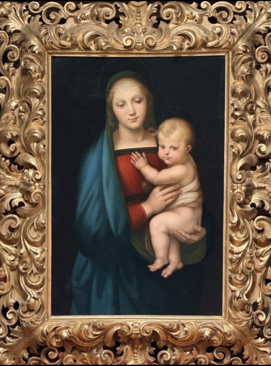 École italienne, fin du XVIIIe siècle, d'après Raphaël Sanzio, dit Raphaël. La Vierge 