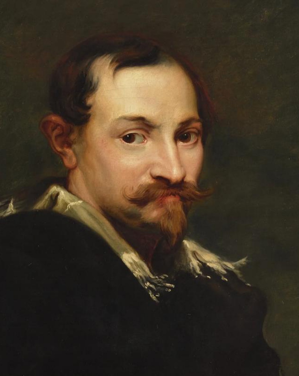 Antoine Van Dyck (1599–1641), Late 17th-century Circle, “portrait Of The Painter Jan Wildens”-photo-2