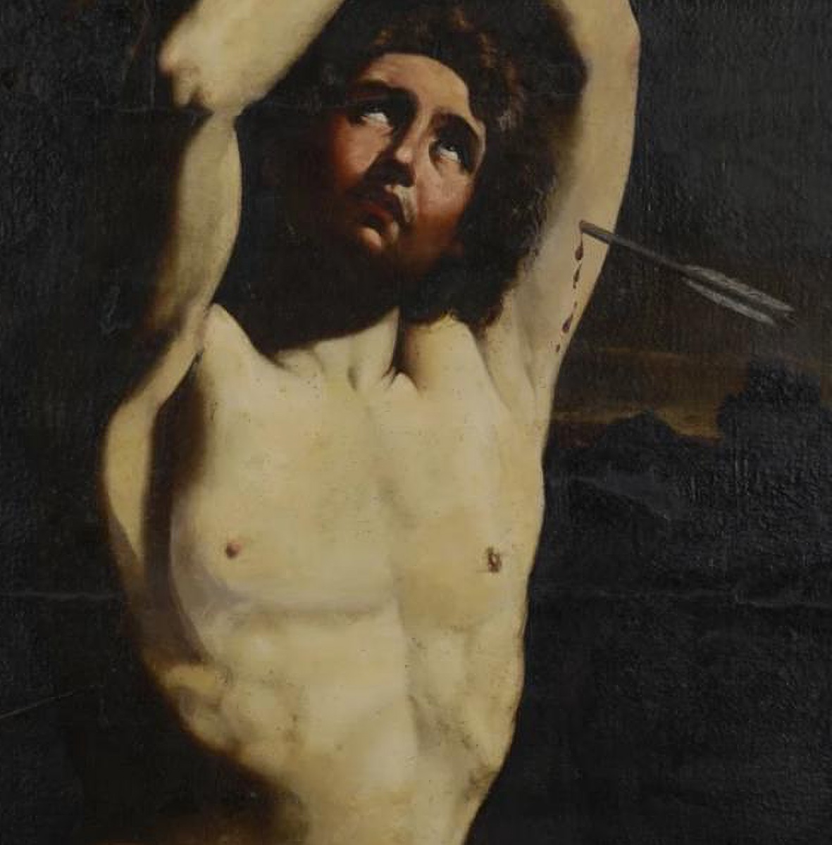 Cercle de Guido Reni, « Saint Sébastien », XVIIe siècle-photo-3