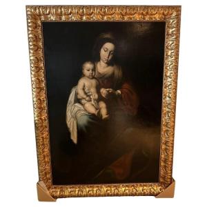 Esteban Murillo Circle "the Virgin And Child" 17th Century
