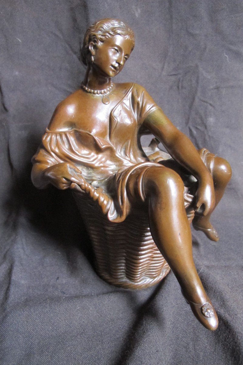 XIX Erotic Bronze The Washerwoman