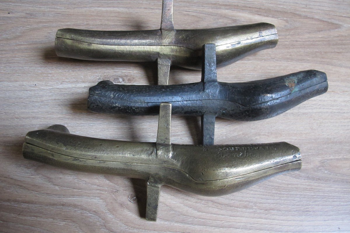 Bronze Spoon Molds Set Of Three Pieces Bazin