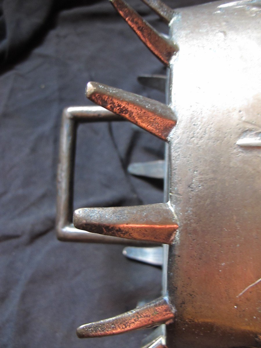 Daubière Braising Pot Copper Bronze Fleurs De Lys-photo-6