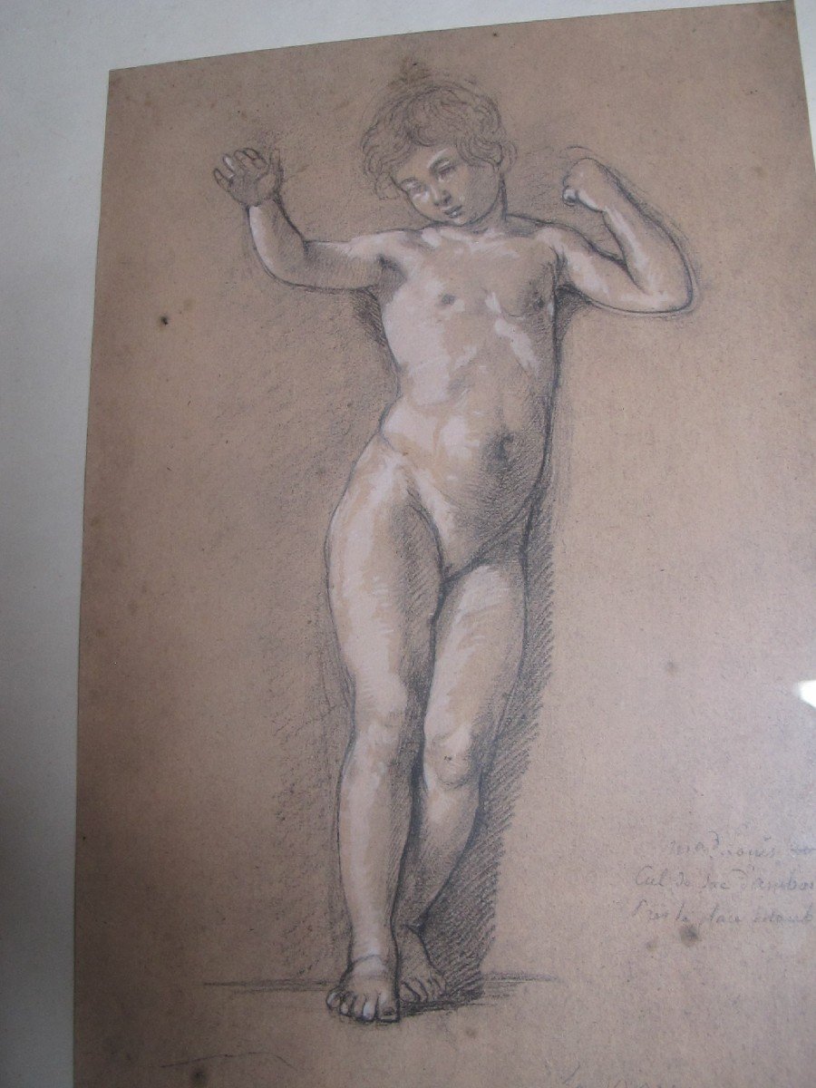 Eugene Delacroix Naked Child Procede Jacomet-photo-4