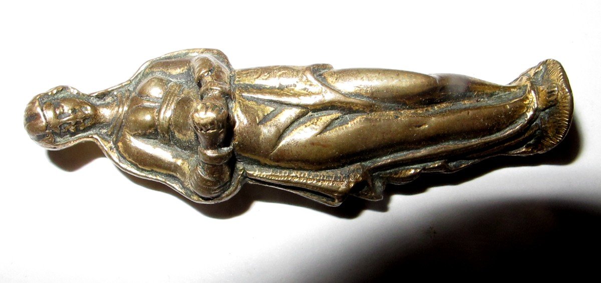 Giuseppe Levis Virgin Bell Socket In Gilt Bronze-photo-7