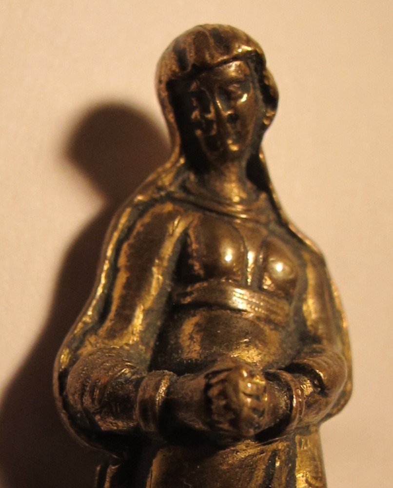 Giuseppe Levis Virgin Bell Socket In Gilt Bronze