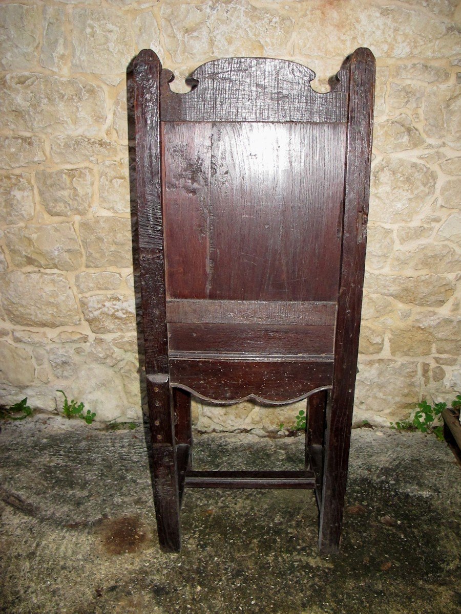 Renaissance Oak Chair Profile Of A Man XVII And XIX-photo-6