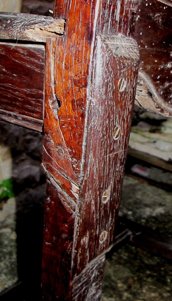 Renaissance Oak Chair Profile Of A Man XVII And XIX-photo-7