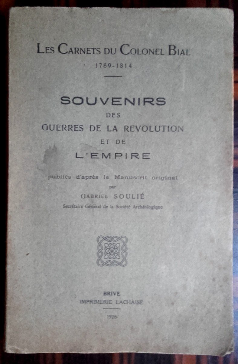 The Notebooks Of Colonel Bial Original Edition 1926 74/100