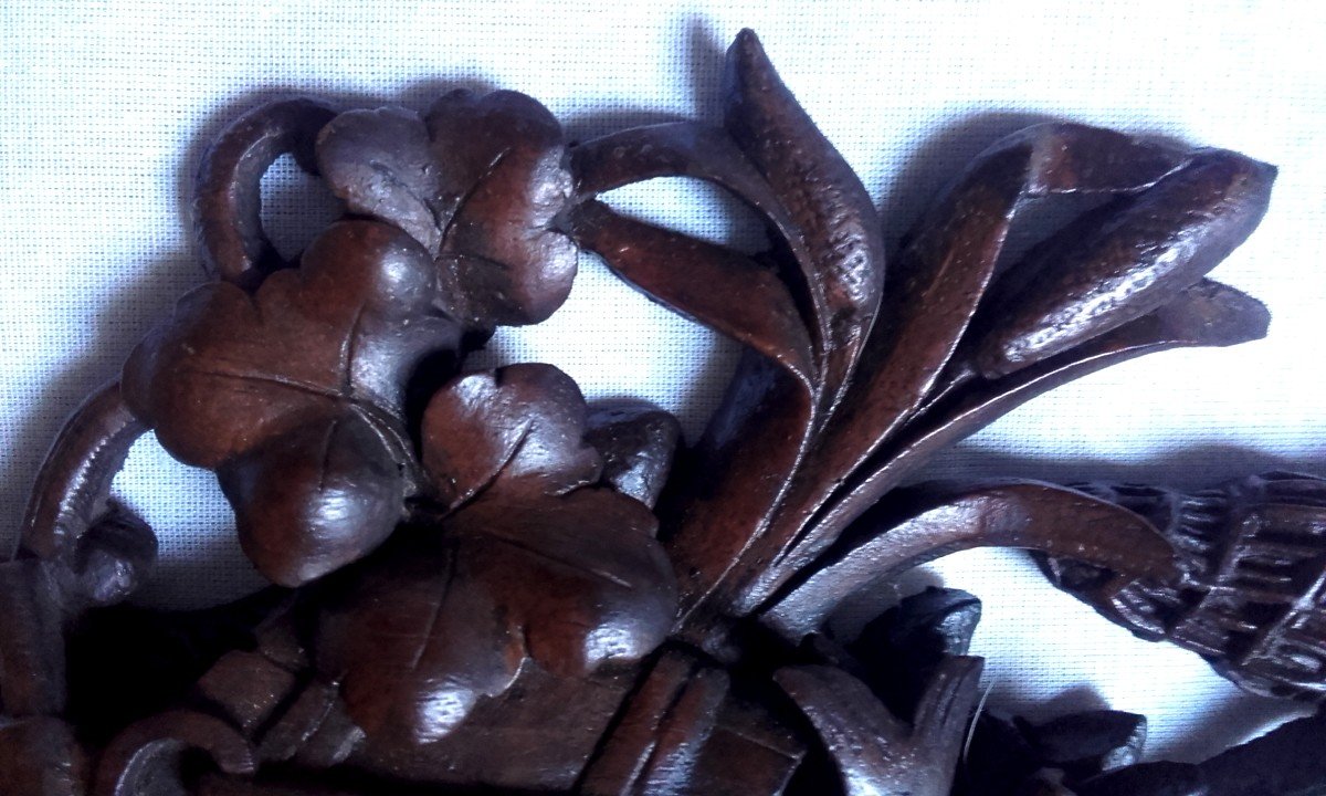 XIX Carved Wood Fishing Trophy -photo-3