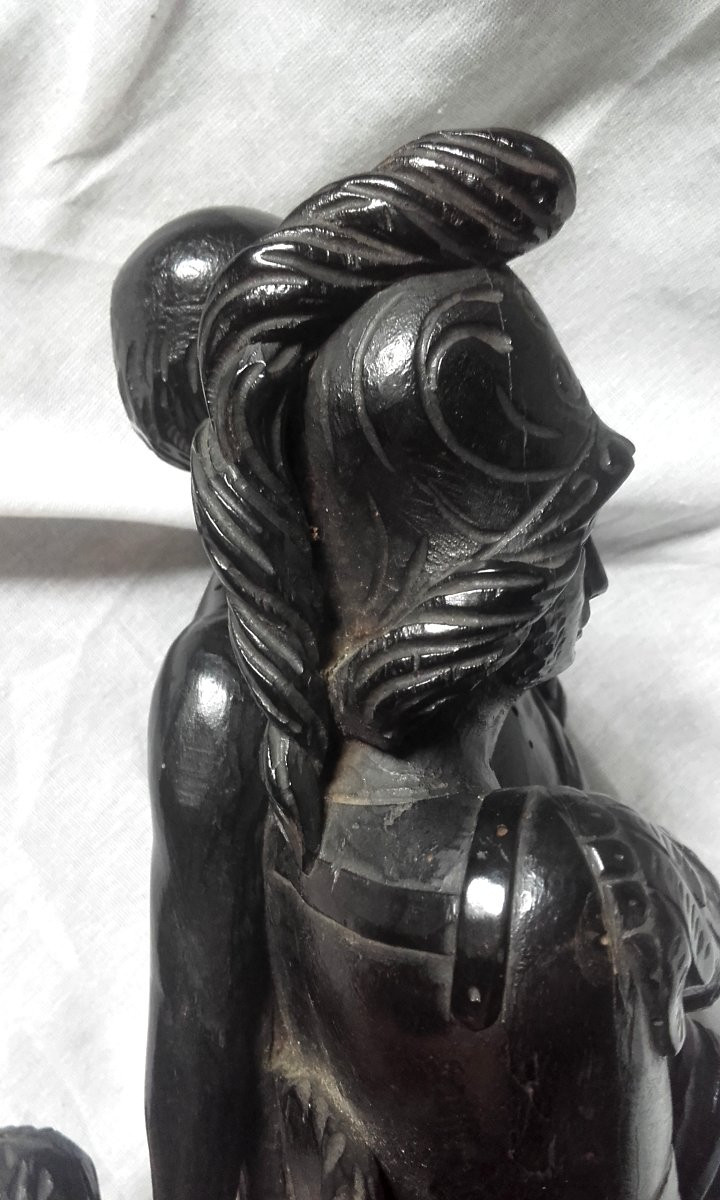 Aeneas Carrying His Father In Carved Wood-photo-7