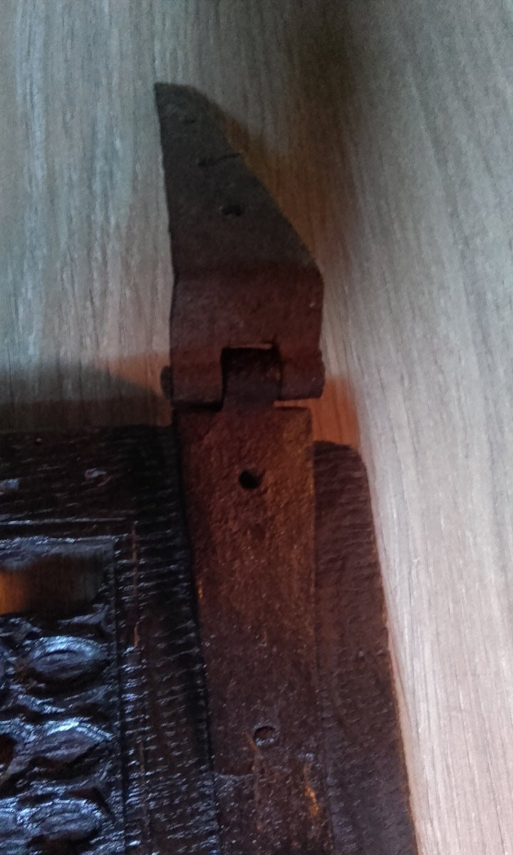 Gothic Oak Credenza Door Circa 1500-photo-2